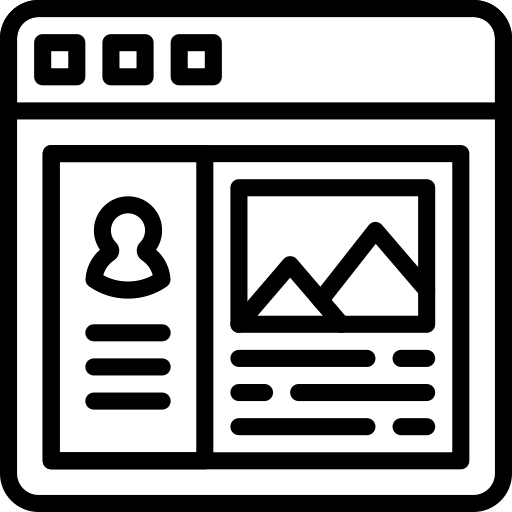 Portfolio/Personal Website Design Icon